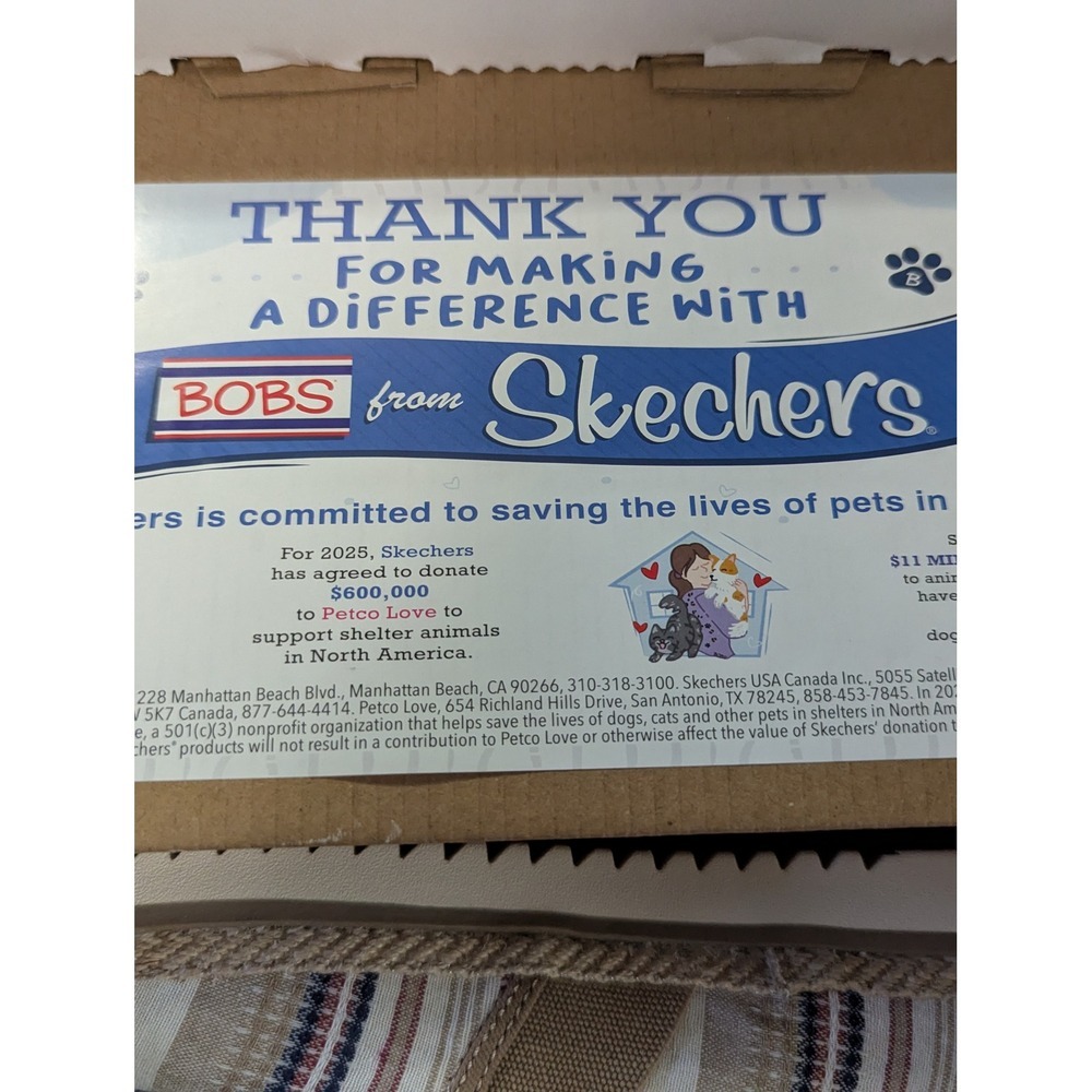 Skechers BOBS Flexpadrille Lo Stay Light Shoes Women's 8.5 Natural Multi Vegan - Picture 11 of 12